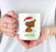 Personalized Christmas Hot Chocolate Coffee Mug Gift Woodland Animal Bear-Set of 1-Andaz Press-