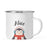 Personalized Christmas Hot Chocolate Stainless Steel Campfire Coffee Mug Gift Penguin-Set of 1-Andaz Press-