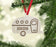 Personalized Engraved Real Wood Christmas Ornament, Camper Trailer-Set of 1-Andaz Press-