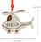 Personalized Engraved Real Wood Christmas Ornament, Helicopter-Set of 1-Andaz Press-