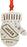 Personalized Engraved Real Wood Christmas Ornament, Patchwork Mitten with Year-Set of 1-Andaz Press-