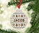 Personalized Engraved Real Wood Christmas Ornament, Wood Ornament Bauble-Set of 1-Andaz Press-