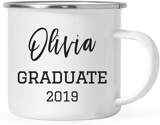 Personalized Graduation Stainless Steel Campfire Coffee Mug Gift 2019 Graduate 2 Sided Mug-Set of 1-Andaz Press-
