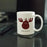Personalized Hot Chocolate Coffee Mug Gift Buffalo Lumberjack Red Plaid Moose-Set of 1-Andaz Press-
