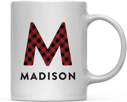Personalized Hot Chocolate Coffee Mug Gift Monogram Letter and Name M Madison-Set of 1-Andaz Press-