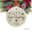 Personalized Laser Engraved Wood Christmas Ornament, Baby's First Christmas, Custom Name, Elegant Snowflakes-Set of 1-Andaz Press-