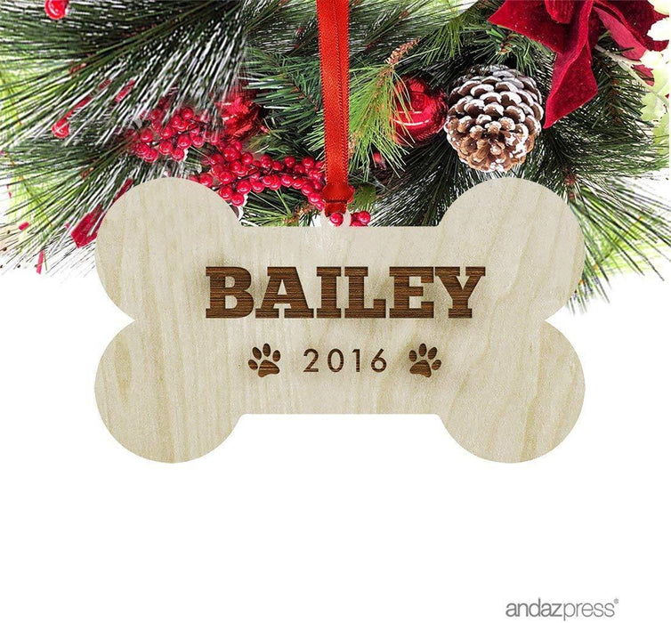 Personalized Laser Engraved Wood Christmas Ornament, Custom Names, Louisiana-Set of 1-Andaz Press-