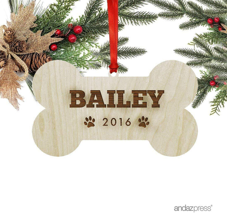 Personalized Laser Engraved Wood Christmas Ornament, Custom Names, Louisiana-Set of 1-Andaz Press-