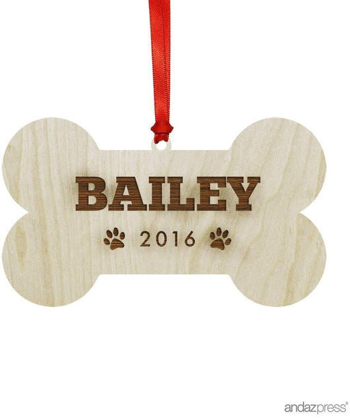 Personalized Laser Engraved Wood Christmas Ornament, Custom Names, Louisiana-Set of 1-Andaz Press-