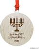 Personalized Laser Engraved Wood Christmas Ornament, Custom Names, Oregon-Set of 1-Andaz Press-