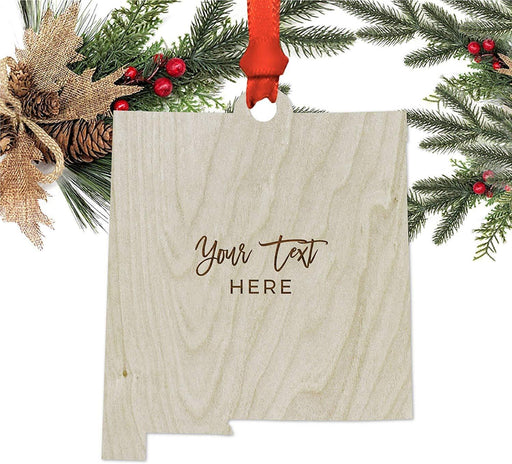 Personalized Laser Engraved Wood Christmas Ornament, Custom Names, Pennsylvania-Set of 1-Andaz Press-