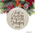 Personalized Laser Engraved Wood Christmas Ornament, First Christmas as Mr. & Mrs., Custom Name, Modern Snowflakes-Set of 1-Andaz Press-