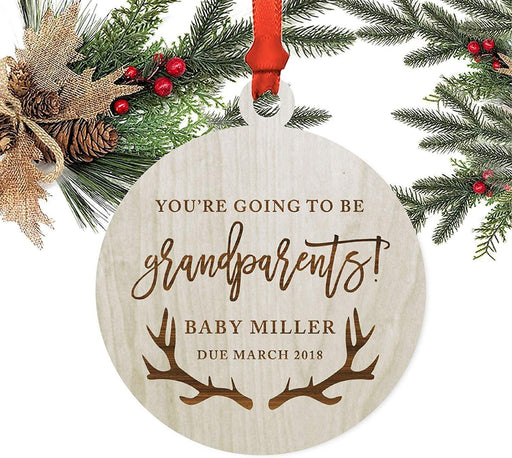 Personalized Laser Engraved Wood Christmas Ornament, Our First Christmas as Mrs. & Mrs., Custom Name, Snowflakes-Set of 1-Andaz Press-