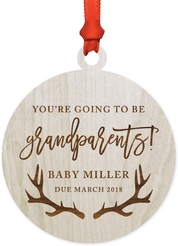 Personalized Laser Engraved Wood Christmas Ornament, Our First Christmas as Mrs. & Mrs., Custom Name, Snowflakes-Set of 1-Andaz Press-