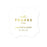 Personalized Metallic Gold Ink with Thanks from Fancy Frame Square Wedding Gift Tags-Set of 24-Andaz Press-