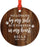 Personalized Pet Memorial Metal Christmas Ornament, No Longer by My Side But Forever in My Heart-Set of 1-Andaz Press-