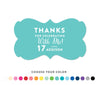 Personalized Thank You For Celebrating With Me Fancy Frame Label Stickers-Set of 36-Andaz Press-