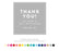 Personalized Thank You Square Label Stickers-Set of 40-Andaz Press-