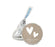 Personalized Wedding Double Hearts Country Burlap Hershey's Kisses Label Stickers-Set of 216-Andaz Press-