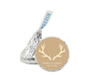 Personalized Wedding Hershey's Kisses Stickers, Motif-Set of 216-Andaz Press-Deer Antlers-