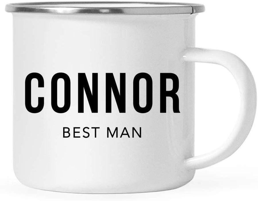 Personalized Wedding Party Campfire Mug Gift Best Man Connor-Set of 1-Andaz Press-