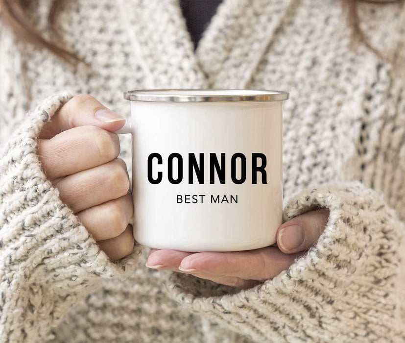 Personalized Wedding Party Campfire Mug Gift Best Man Connor-Set of 1-Andaz Press-