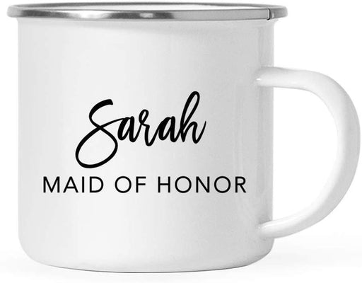 Personalized Wedding Party Campfire Mug Gift Maid of Honor Sarah-Set of 1-Andaz Press-
