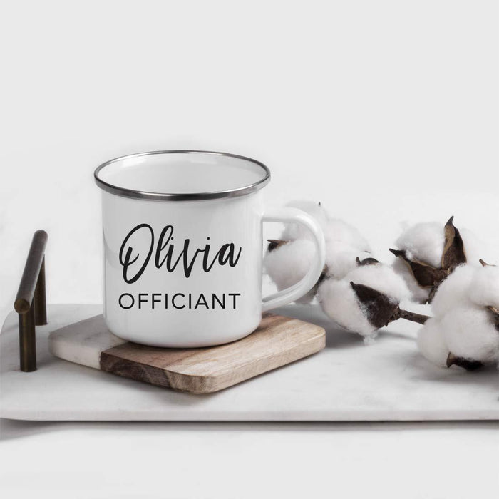 Personalized Wedding Party Campfire Mug Gift Officiant Olivia-Set of 1-Andaz Press-