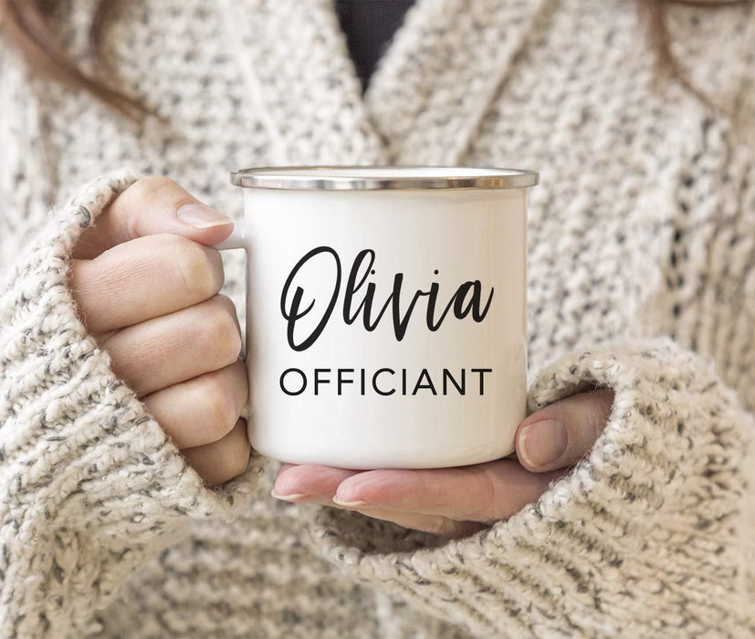 Personalized Wedding Party Campfire Mug Gift Officiant Olivia-Set of 1-Andaz Press-