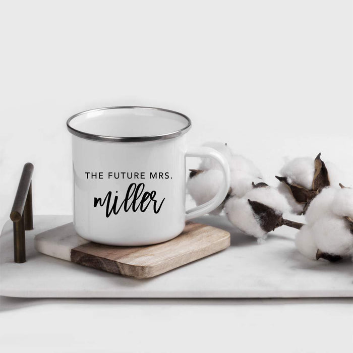 Personalized Wedding Party Campfire Mug Gift The Future Mrs. Miller-Set of 1-Andaz Press-