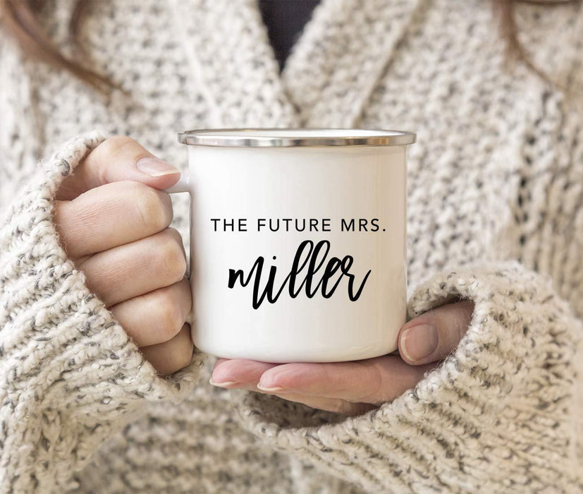 Personalized Wedding Party Campfire Mug Gift The Future Mrs. Miller-Set of 1-Andaz Press-