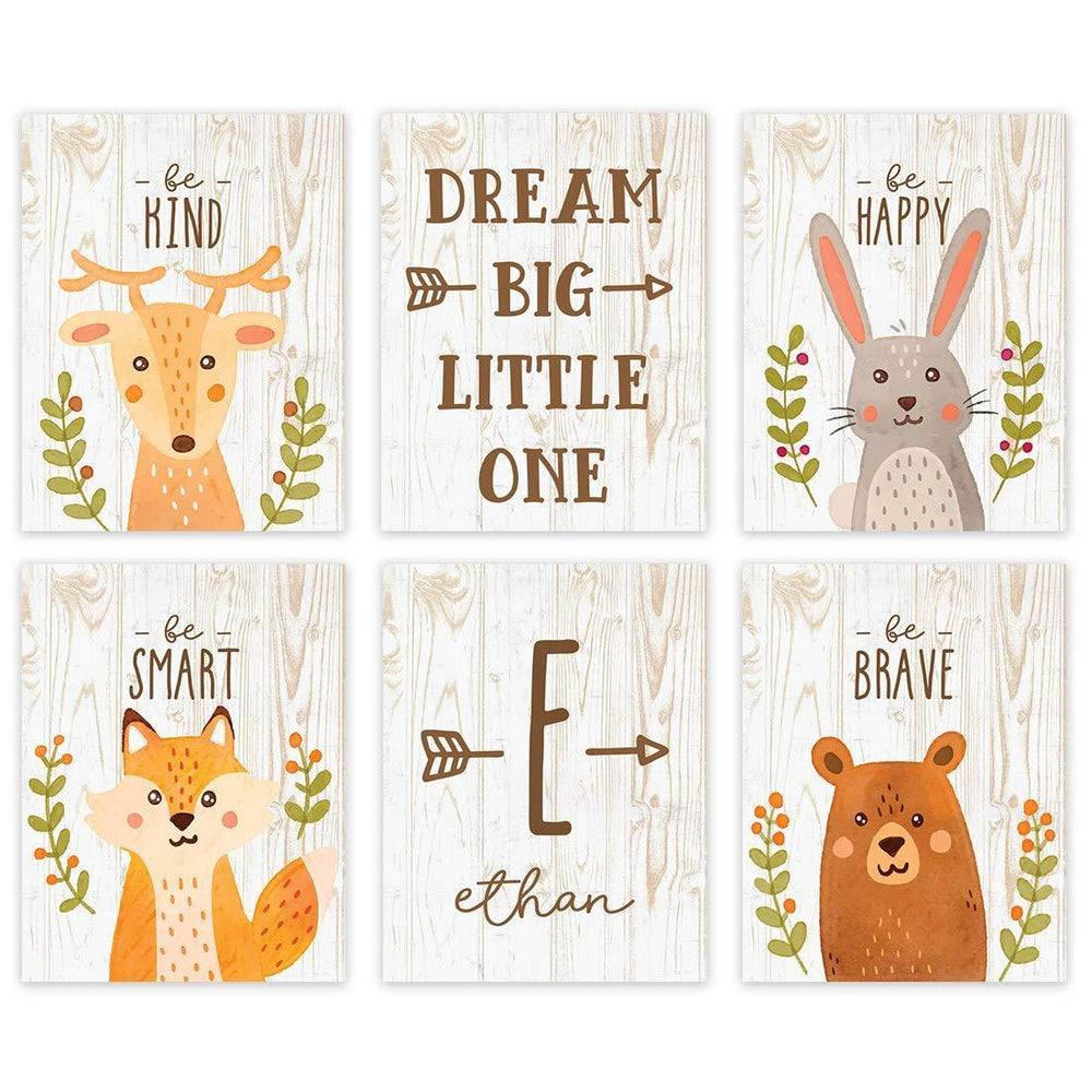 Wall Art Baby Woodland Theme Nursery Woodland Nursery Decor Set Of
