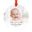 Photo Custom Metal Keepsake Baby's 1st Christmas Tree Ornament Gift-Set of 1-Andaz Press-First Christmas-