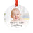 Photo Custom Metal Keepsake Baby's 1st Christmas Tree Ornament Gift-Set of 1-Andaz Press-First Christmas-
