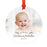 Photo Custom Metal Keepsake Baby's 1st Christmas Tree Ornament Gift-Set of 1-Andaz Press-First Christmas-