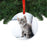 Photo Personalized Pet Round Metal Christmas Ornament-Set of 1-Andaz Press-