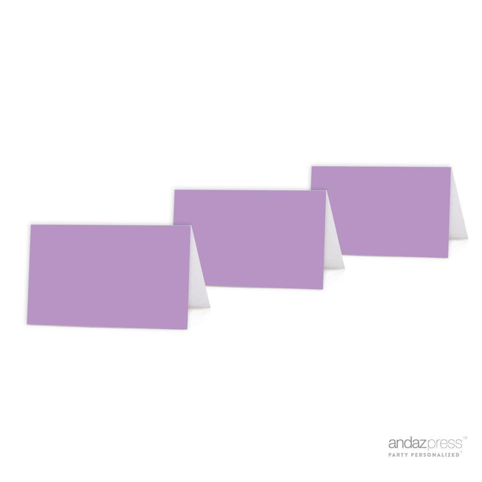Pick Your Color Blank Table Tent Printable Place Cards-Set of 20-Andaz Press-Lavender-