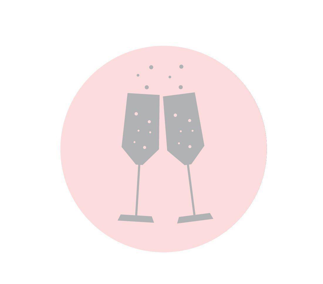 Pink Blush and Gray Pop Fizz Clink Wedding Cupcake Topper DIY Party Favors Kit-Set of 20-Andaz Press-