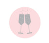 Pink Blush and Gray Pop Fizz Clink Wedding Cupcake Topper DIY Party Favors Kit-Set of 20-Andaz Press-