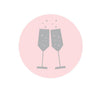 Pink Blush and Gray Pop Fizz Clink Wedding Cupcake Topper DIY Party Favors Kit-Set of 20-Andaz Press-