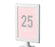 Pink Blush and Gray Pop Fizz Clink Wedding Framed Table Numbers-Set of 8-Andaz Press-1-8-