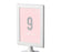 Pink Blush and Gray Pop Fizz Clink Wedding Framed Table Numbers-Set of 8-Andaz Press-9-16-
