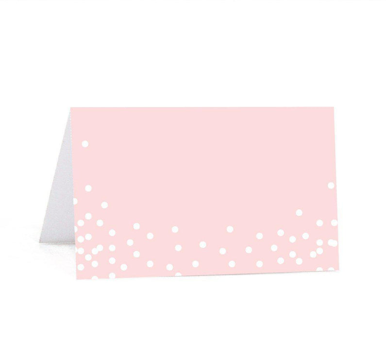 Pink Blush and Gray Pop Fizz Clink Wedding Printable Small Table Tent Place Cards-Set of 20-Andaz Press-