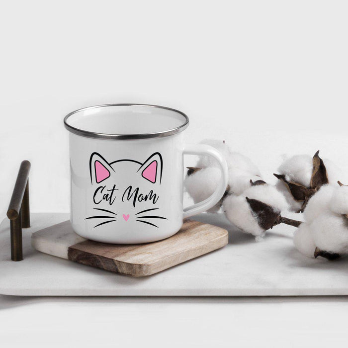 Pink Cat Svg Campfire Coffee Mug-Set of 1-Andaz Press-Cat Mom-