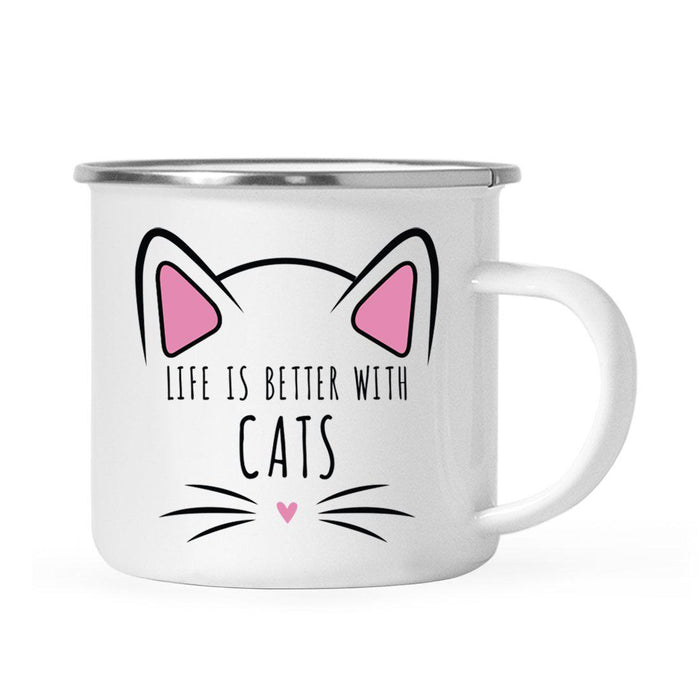 Pink Cat Svg Campfire Coffee Mug-Set of 1-Andaz Press-Better-