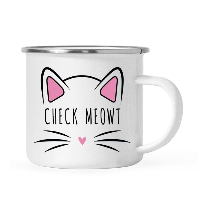 Pink Cat Svg Campfire Coffee Mug-Set of 1-Andaz Press-Check Meowt-