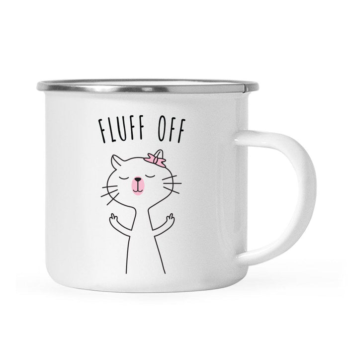 Pink Cat Svg Campfire Coffee Mug-Set of 1-Andaz Press-Fluff Off-