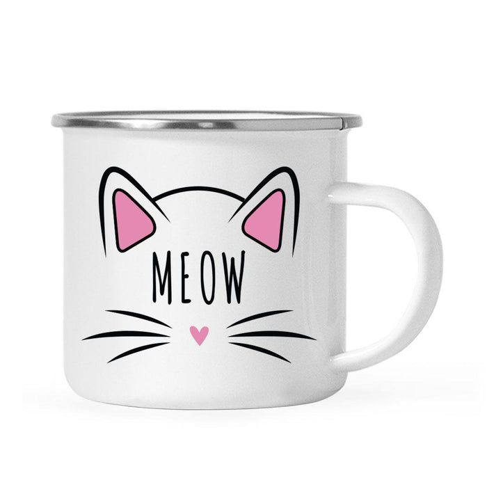Pink Cat Svg Campfire Coffee Mug-Set of 1-Andaz Press-Meow-