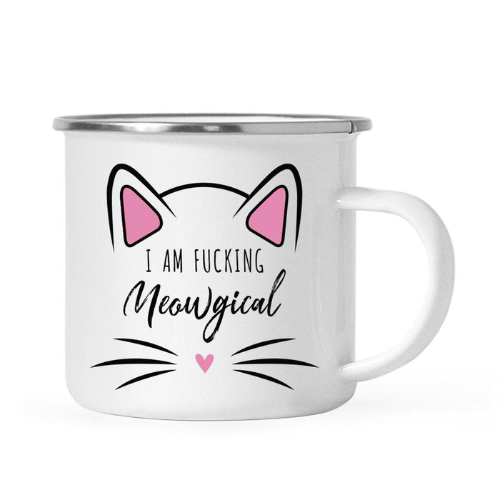 Pink Cat Svg Campfire Coffee Mug-Set of 1-Andaz Press-Meowgical-