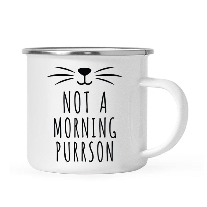 Pink Cat Svg Campfire Coffee Mug-Set of 1-Andaz Press-Morning Purrson-